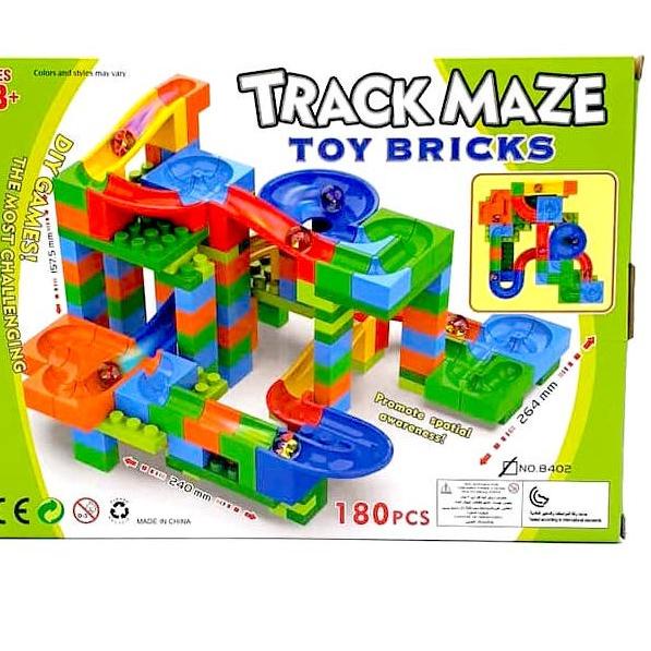 Big Discount Toko Mainan ALFA Track Maze Toy Bricks Marble Run 180pcs 8402