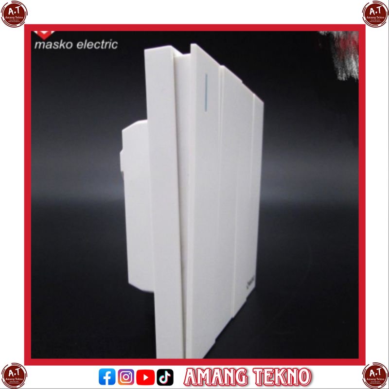 MASKO IB SAKLAR 4 GANG PUTIH A - 6214 (A-6214) AUSTIN SNI ORI