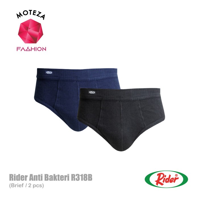 Celana Dalam Underwear Brief Pria Anti Bakteri - RIDER R318 B - 2 pcs