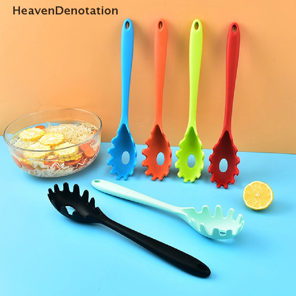 [HeavenDenotation] 1pc Sendok Mie Pasta Silikon Sendok Pasta Colander Noodle Paychecks Ladle HDV