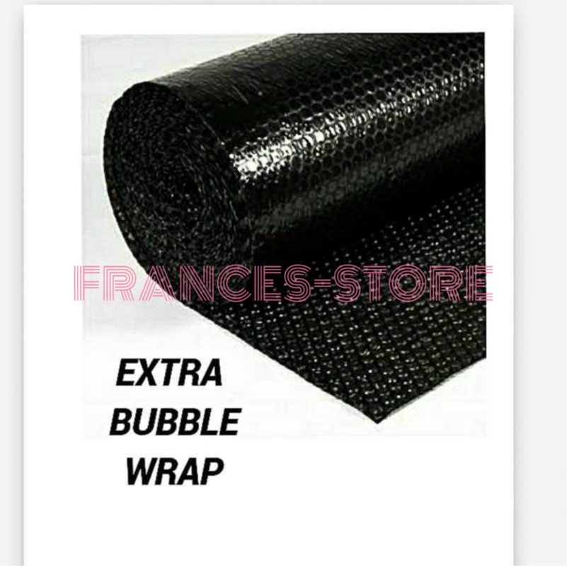 

(HANYA TAMBAHAN/TIDAK DIJUAL TERPISAH!!!) Packing Bubble Wrap BLACK ONLY (ukuran sesuai produk)