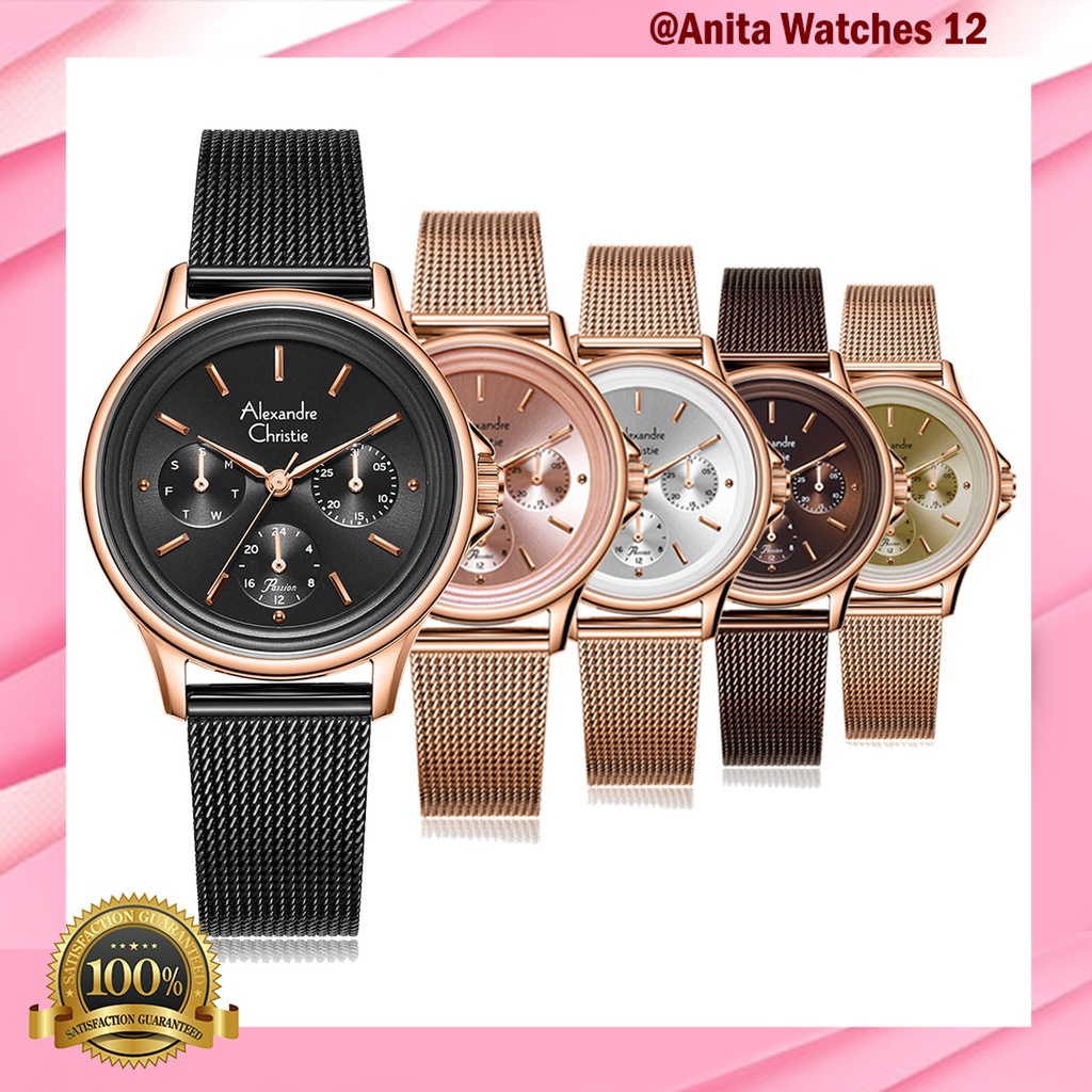 Alexandre Christie Ac2a38 / ac2a38 Jam Tangan Wanita Original Garansi Resmi