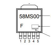 5pcs TA58MS00F PW-Mold 5pin Baru Original