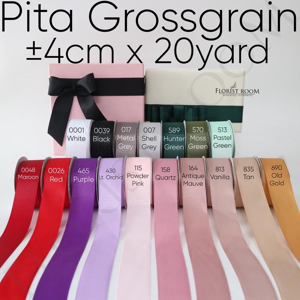 

2.2 Promo >> Pita Grossgrain ±4cm x 20 Yard - Pita - Ribbon - Pita Kado .,..,.,,,,.,