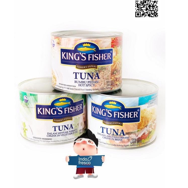 

♀ King's Fisher Tuna In Canned- Daging Tuna Kaleng 1800g ♘