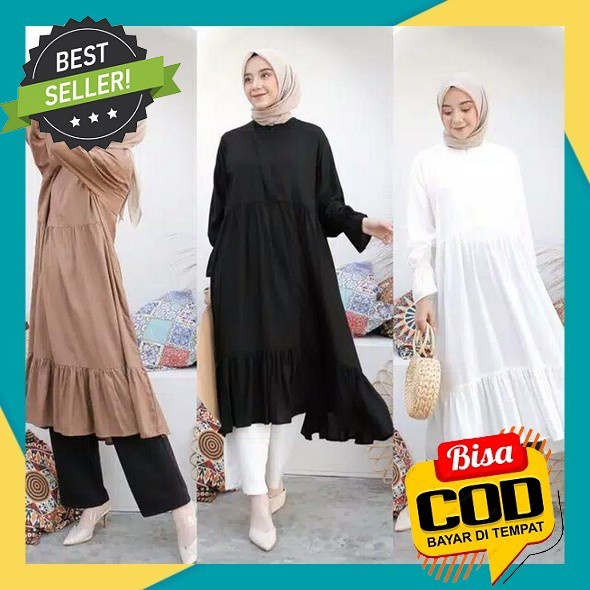 Tinik Wsnita Terbaru 2023 Runik Remaja Bahan Adem Tunij Cwek Korean Style Tonik 2023 Tynik Atasan De