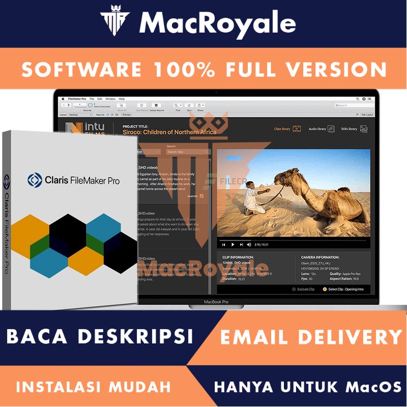 [MacOS] Claris FileMaker Pro Full Version Lifetime Full Garansi - Platform Pembuatan Aplikasi Kustom
