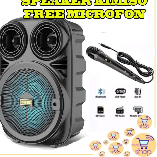 ➷ [SUPER BASS] SPEAKER BLUETOOTH UKURAN BESAR 6,5 INCH SUPER BASS / SPEAKER BLUETOOTH KIMISO 3381 / 