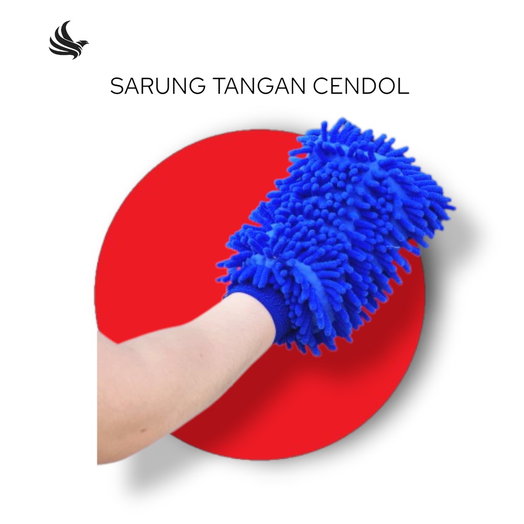 Indoholic Apparel Sarung Tangan Cendol Microfiber Cuci Mobil Premium Serat Mikro Kain 2 sisi Serbaguna