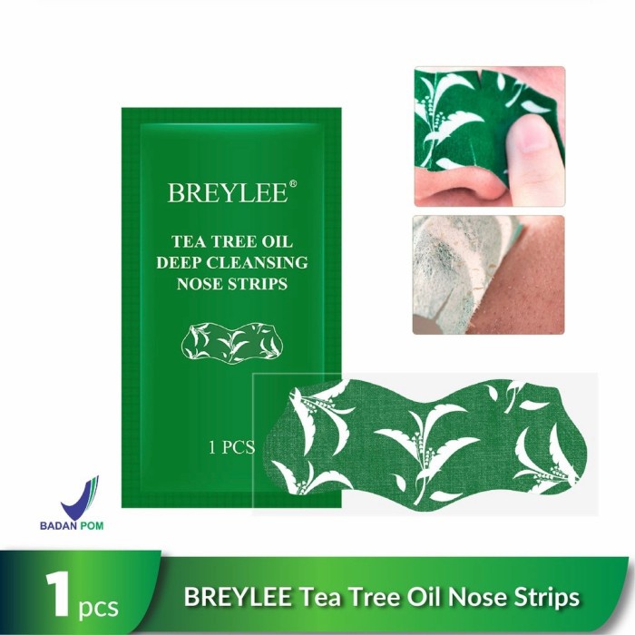 BREYLEE BREYLEE Tea Tree Nose Strips - Masker Komedo Ampuh