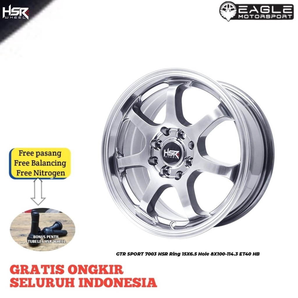 VELG MOBIL RACING R15 RING 15 HSR WHEEL GTR BRIO JAZZ FIESTA RAIZA ROCKY