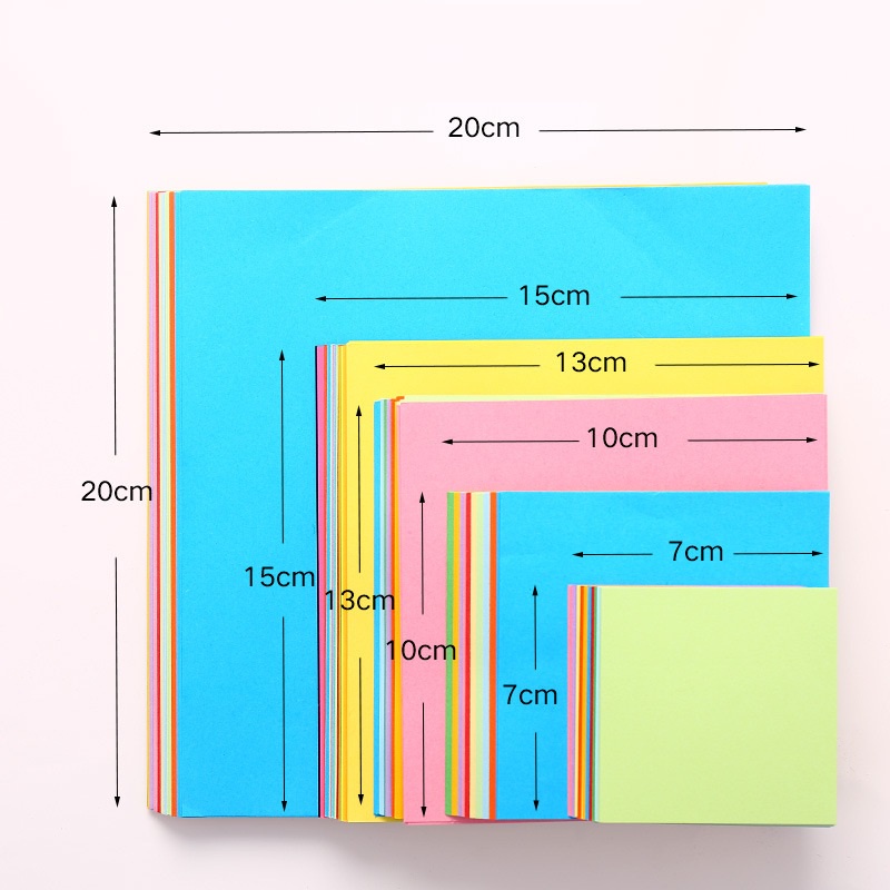 7cm Kertas Lipat Origami Paper Potong Kerajinan Melipat Kertas 100 Lembar OSM-ST0045