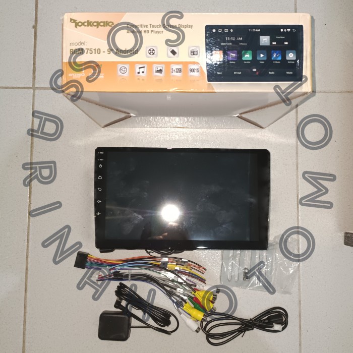 Head Unit TV Mobil Android 9 Inch Rockgate RGM 7510