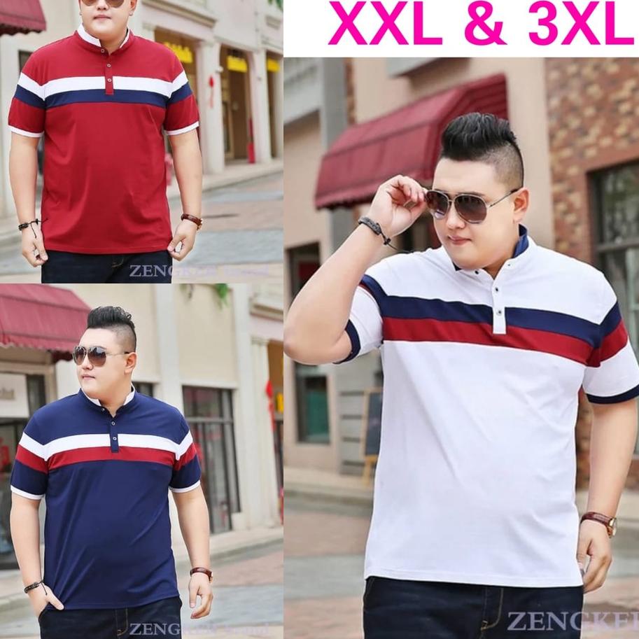 ♜ BAJU PRIA BIG SIZE XXL & 3XL/BAJU COWOK/PAKAI PRIA BIG SIZE ZENECA ▼
