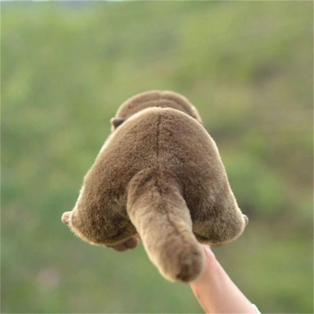 Lanfy Otter Plush Toy Mainan Anak Ulang Tahun 46cm Hewan Manusia Hidup Plush Toy Boneka Lembut Animal