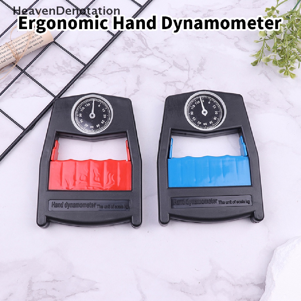 [HeavenDenotation] Dinamometer Tangan Ergonomis Tahan Aus Beban Hand Grip Power Meter 130kg HDV