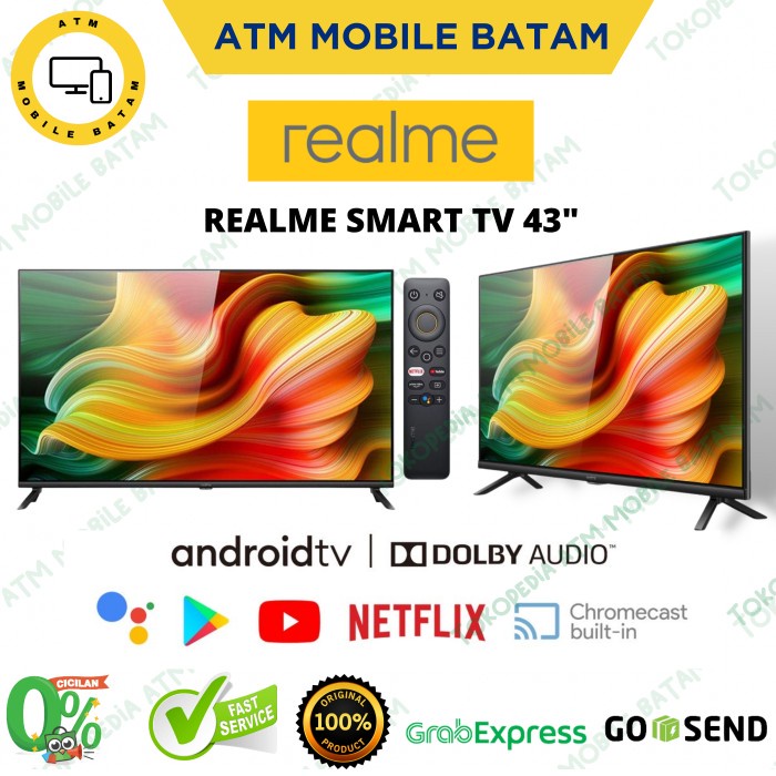 TV REALME ANDROID SMART TV LED 43 INCH (43 INCH / HD TV / USB MOVIE)