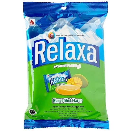 

Permen relaxa 125gr barley mint mango lemon - barley mint