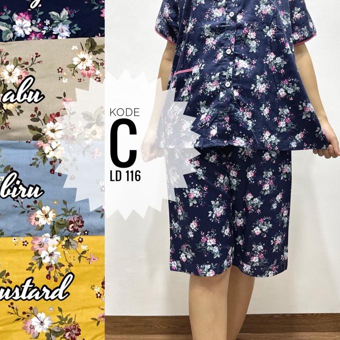 ♫ Babydoll kulot 3/4 setelan pendek katun jepang sabata pretty girl busui bumil ♝