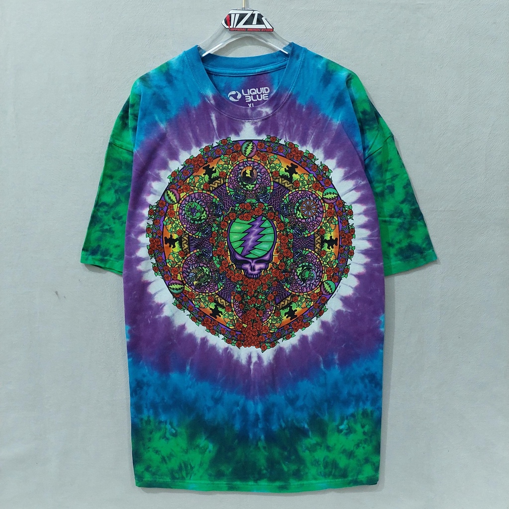 T Shirt Band Official GRATEFUL DEAD - CELTIC MANDALA Liquid blue