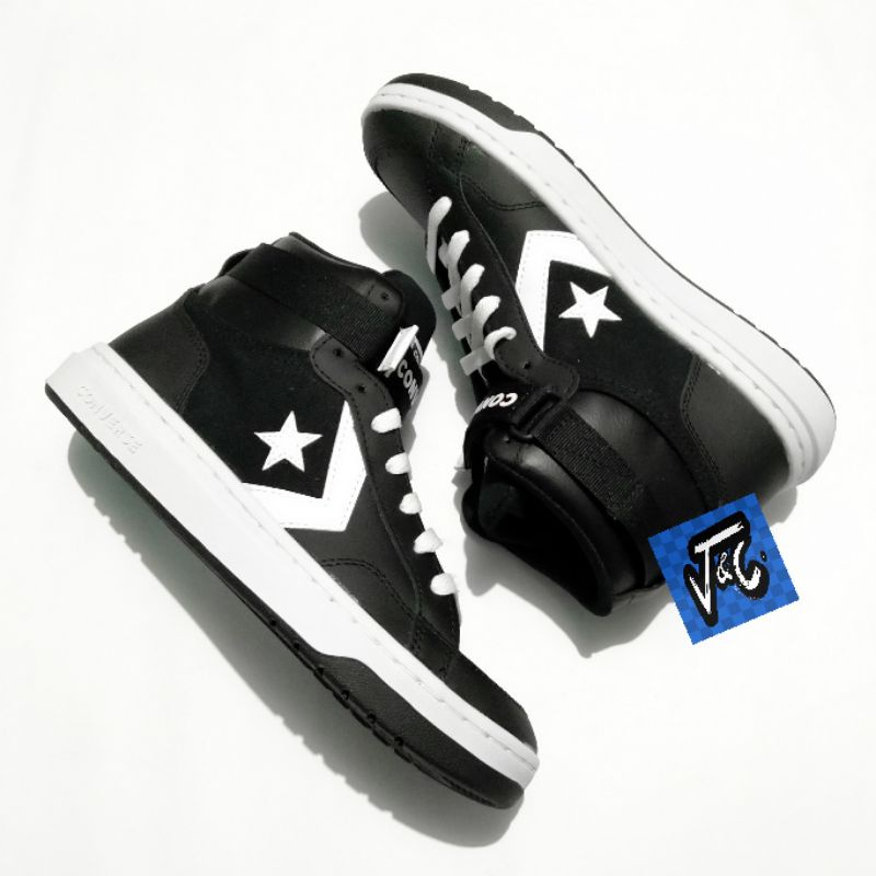 Converse Pro Blaze V2 Cup Removable Strap Velcro Court Leather Black