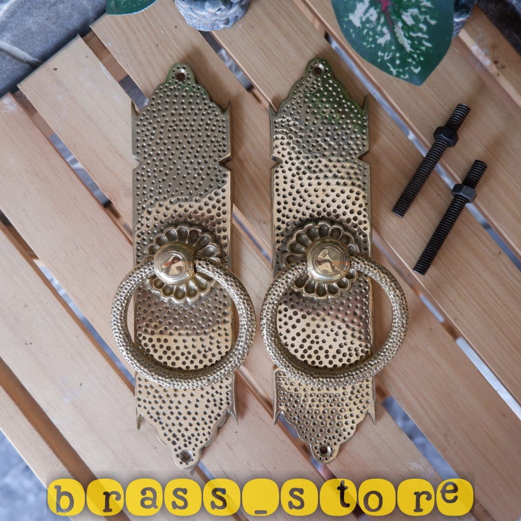 Handle pintu rumah kupu tarung aesthetic handle pintu rumah gebyok kuningan antik