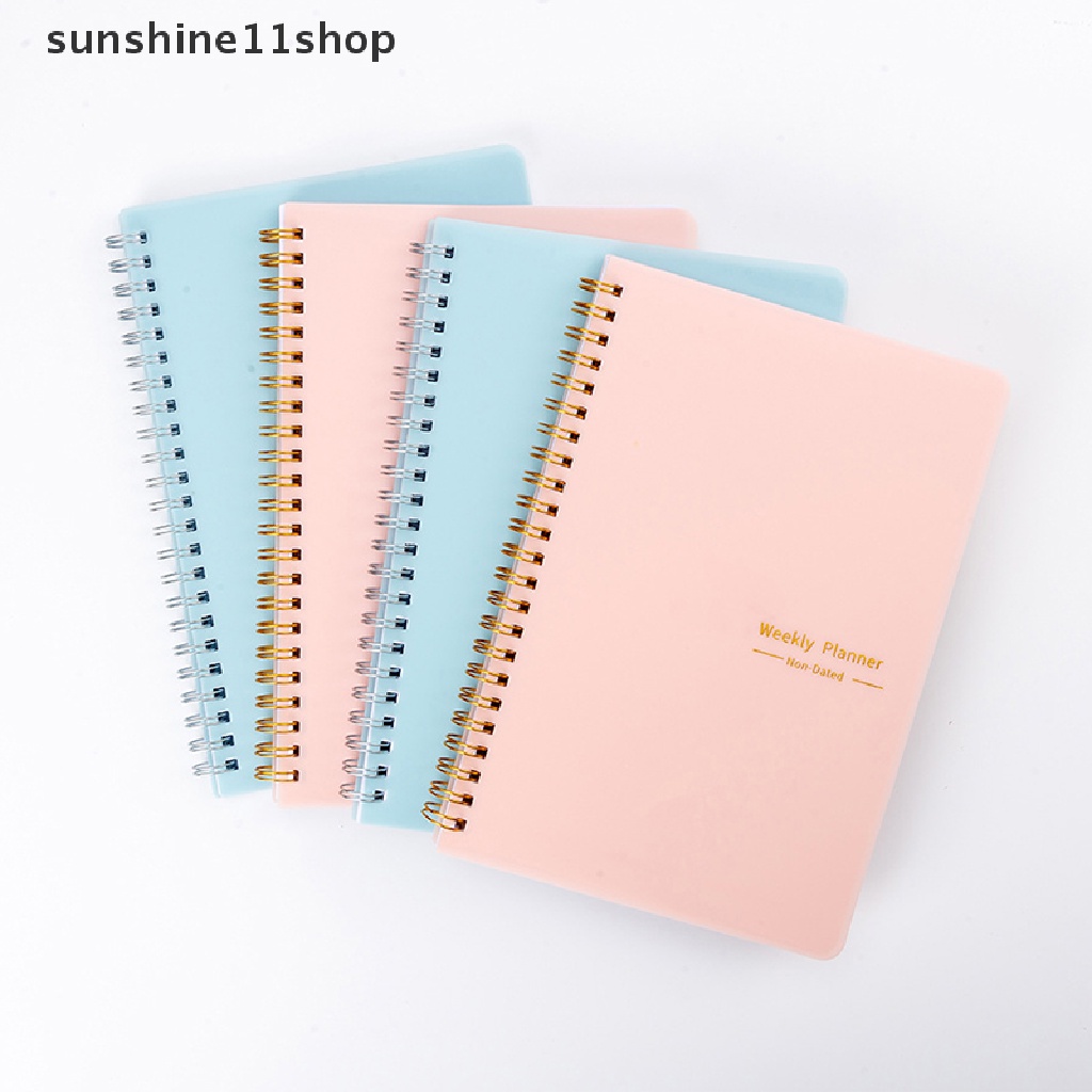 Sho A5 Agenda Planner Notebook Diary Weekly Planner Goal Habit Tracker Jadwal Organizer Jurnal Notebook Untuk Alat Tulis Sekolah Kantor N
