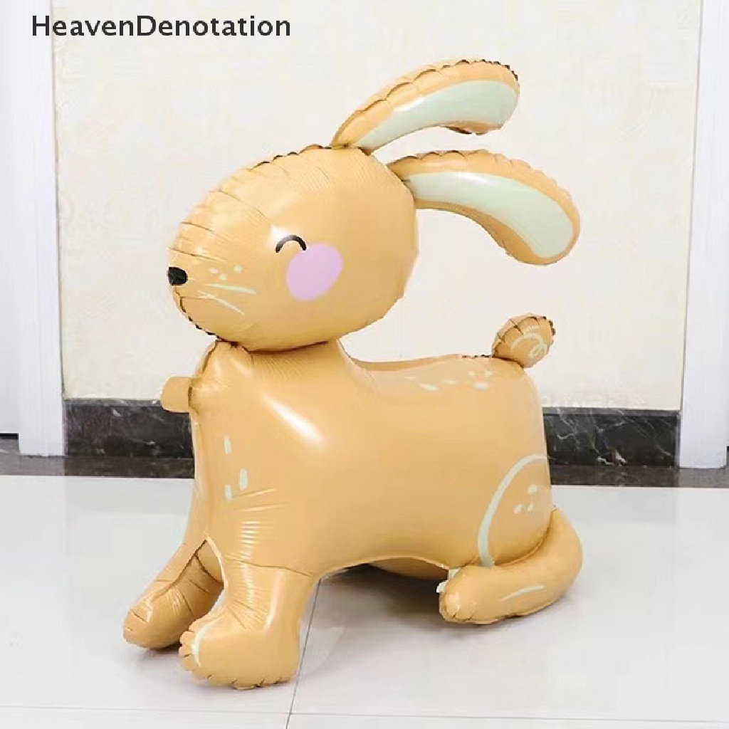 [HeavenDenotation] 4d Standing Rabbit Balon Lucu Kartun Hewan Balon Foil Dekorasi Pesta HDV