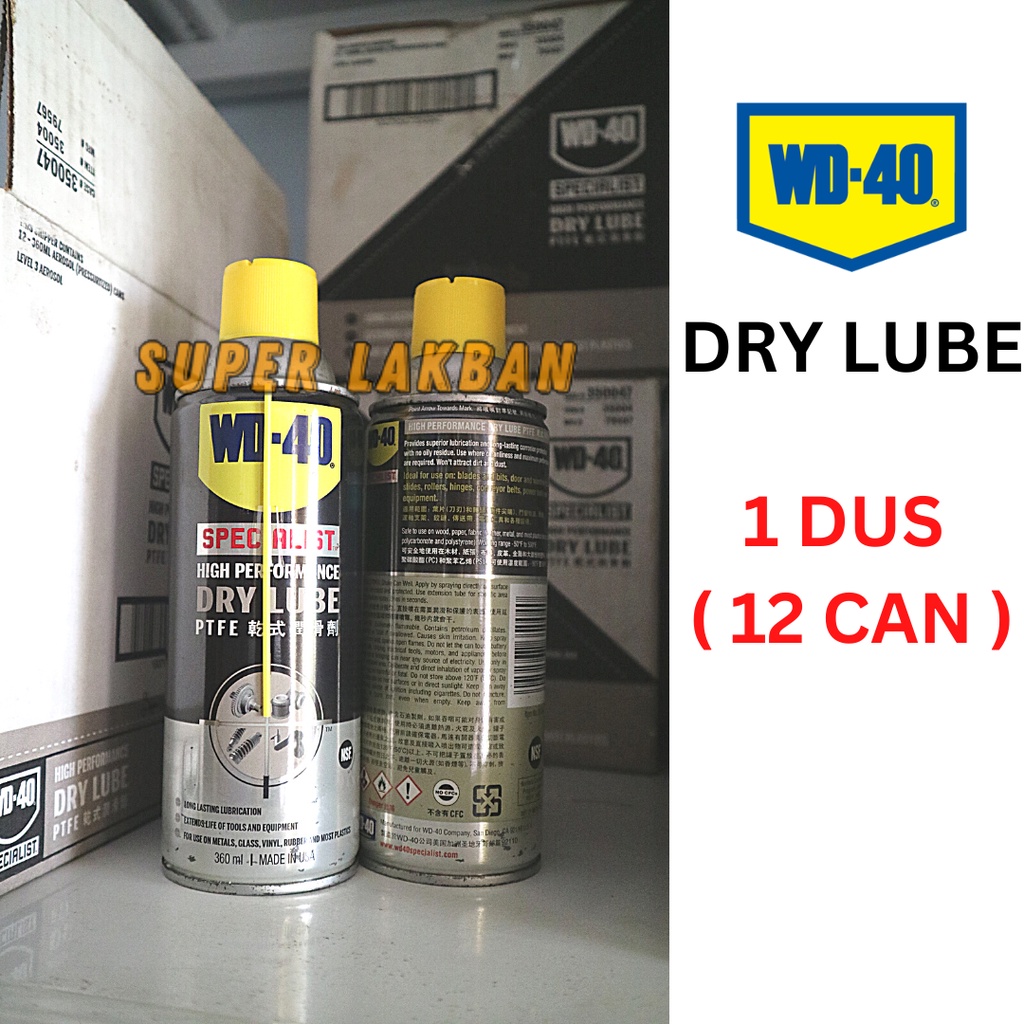 Pelumas Anti Karat WD 40 Dry Lube WD40 Melindungi Rantai Motor Sepeda Engsel Bor Gergaji Metal Tools