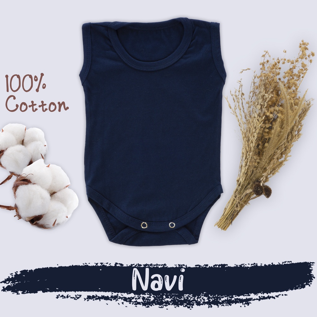 Baju Bayi Jumper Kutung Singlet Yukensi Bodysuits 100% soft Natural cotton