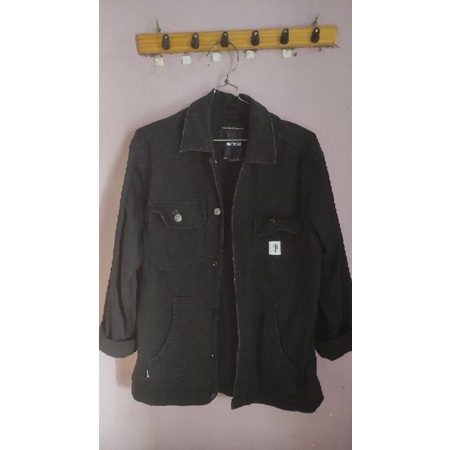 jaket denim maternal