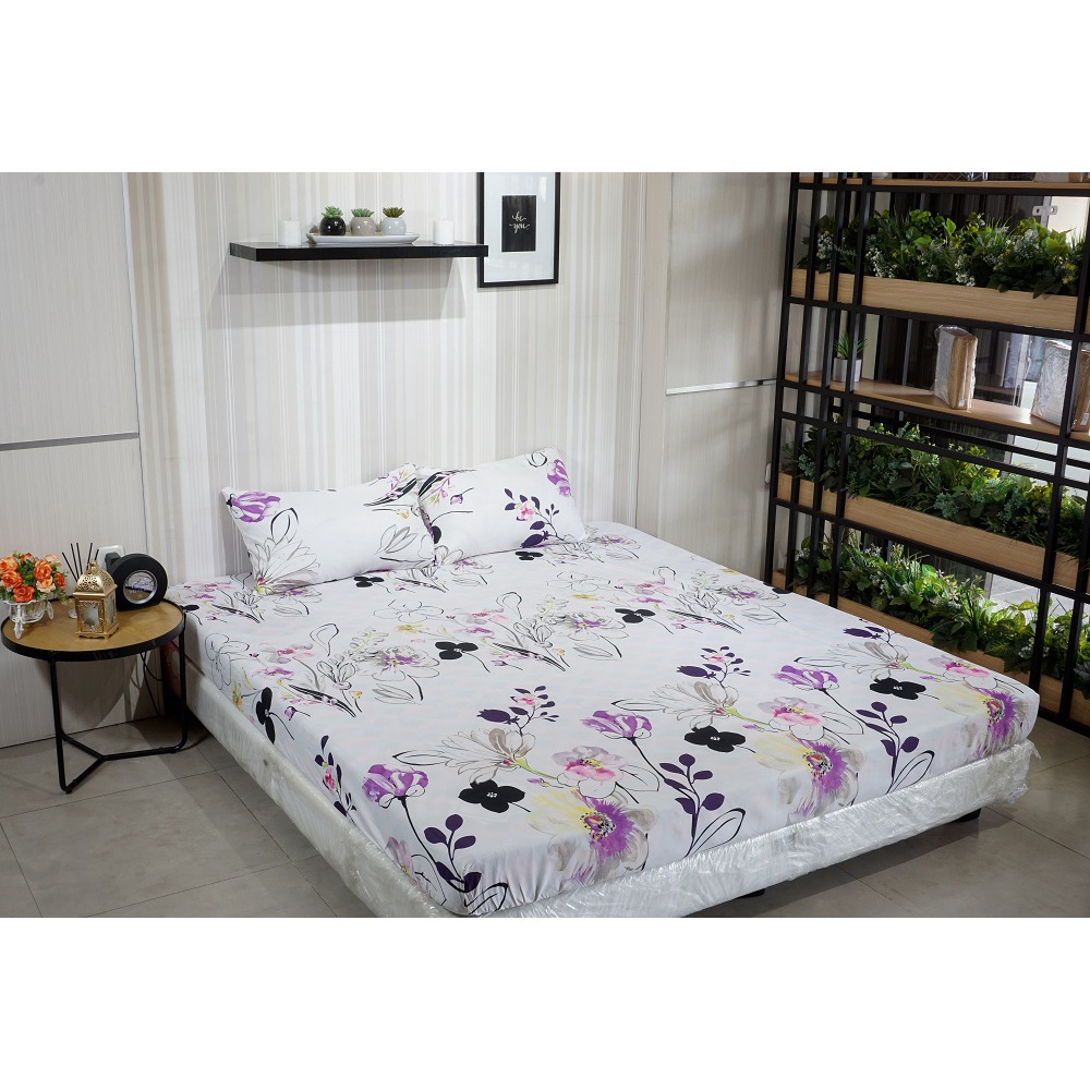 Idola Style Veronica Sprei 100 / 120 Micro Print Tinggi 20 cm MP-8038
