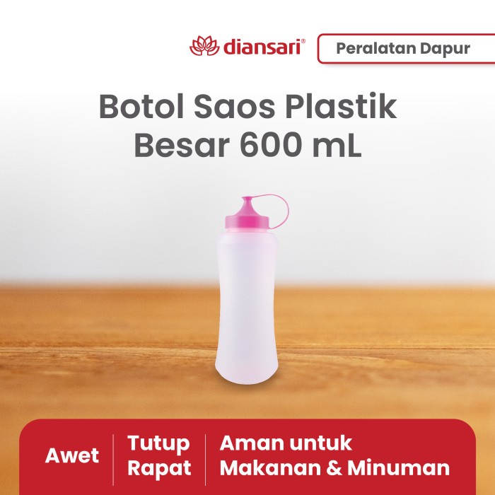 Botol Saos Plastik Besar Wadah Kecap 600ML