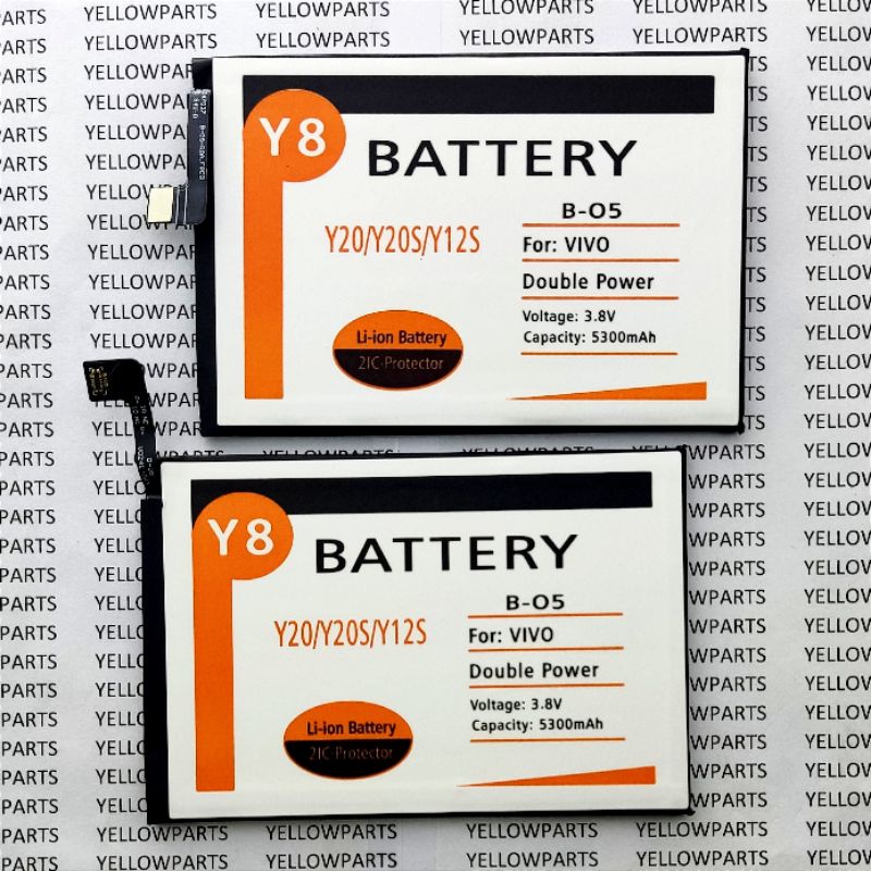 BATT BATTERY BATRE BATERAI BATEREI VIVO Y20 Y20S Y12S Y20I B-05 Y8 DOUBLE POWER