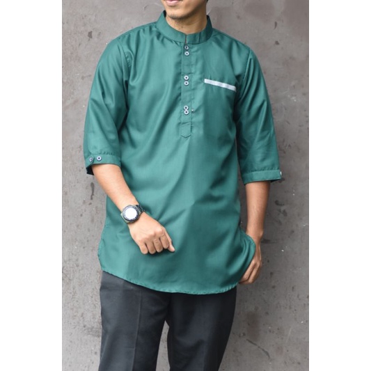 Baju Koko Kurta Dewasa tangan 3/4