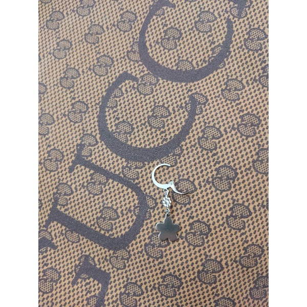 Anting Bunga Cantik Stainless Steel Monel Titanium Giwang Susun Anti Karat Selamanya Handmade Custom