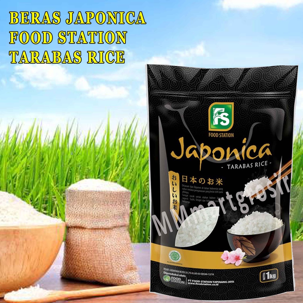 BERAS FOOD STATION JAPONICA TARABAS RICE 1KG