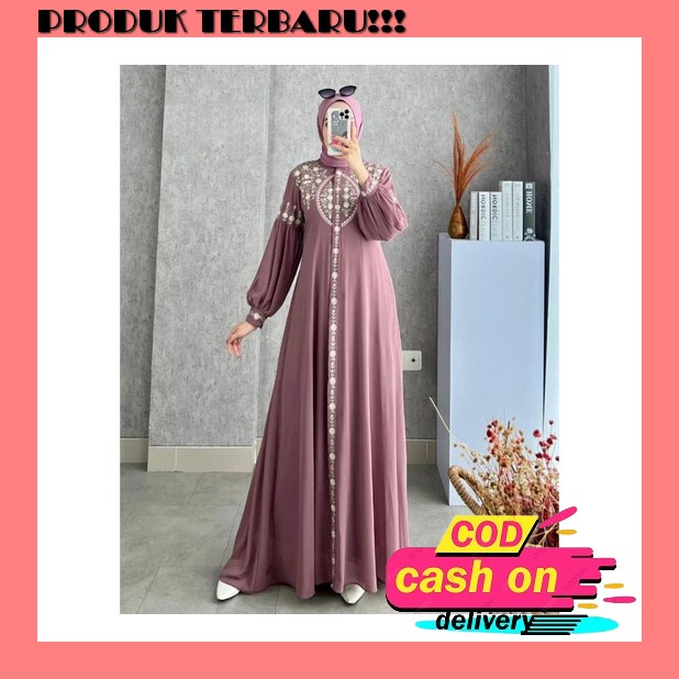 Baju Gamis Nibras Terbaru 2022 Promo Sale Diskon Polos Dewasa Wanita Jumbo Busui Termurah Nbrs Nbb66