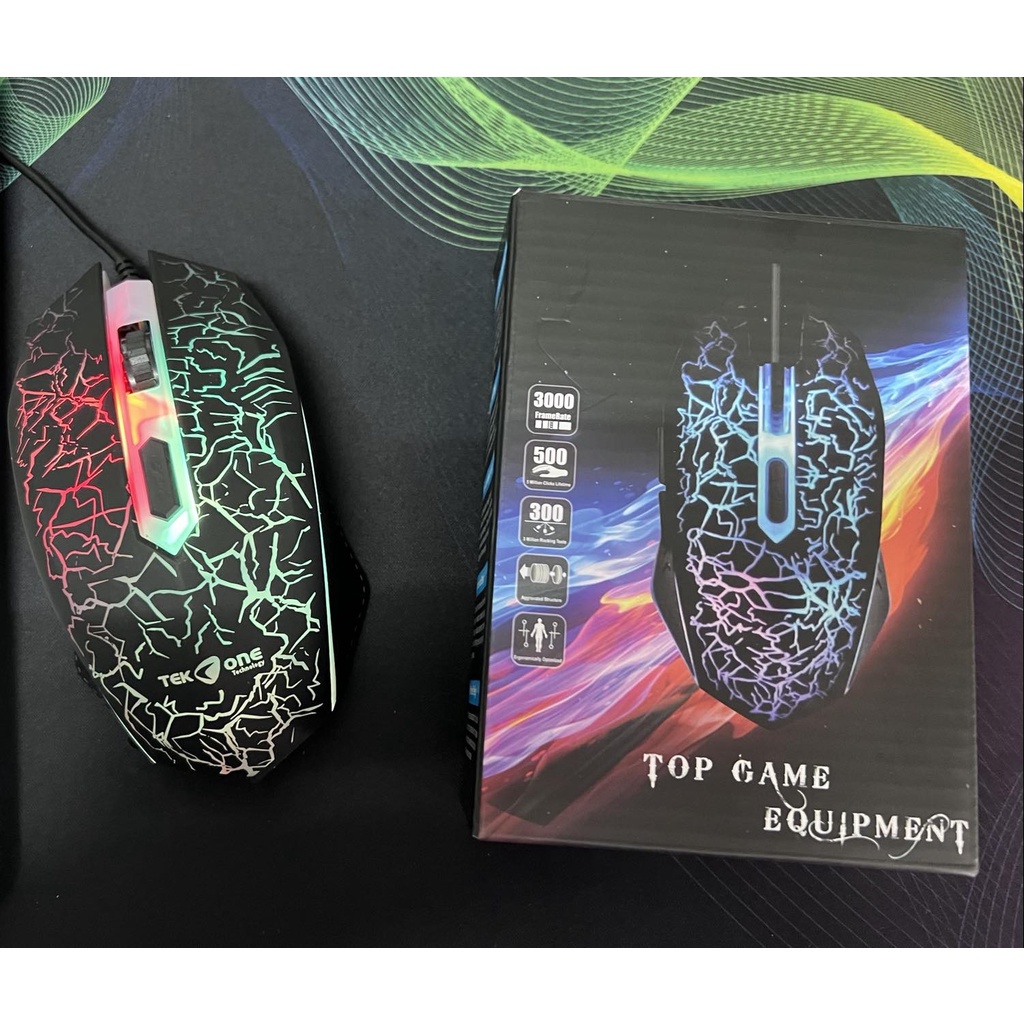 Mouse Gaming Motif RGB Kabel USB Laptop PC