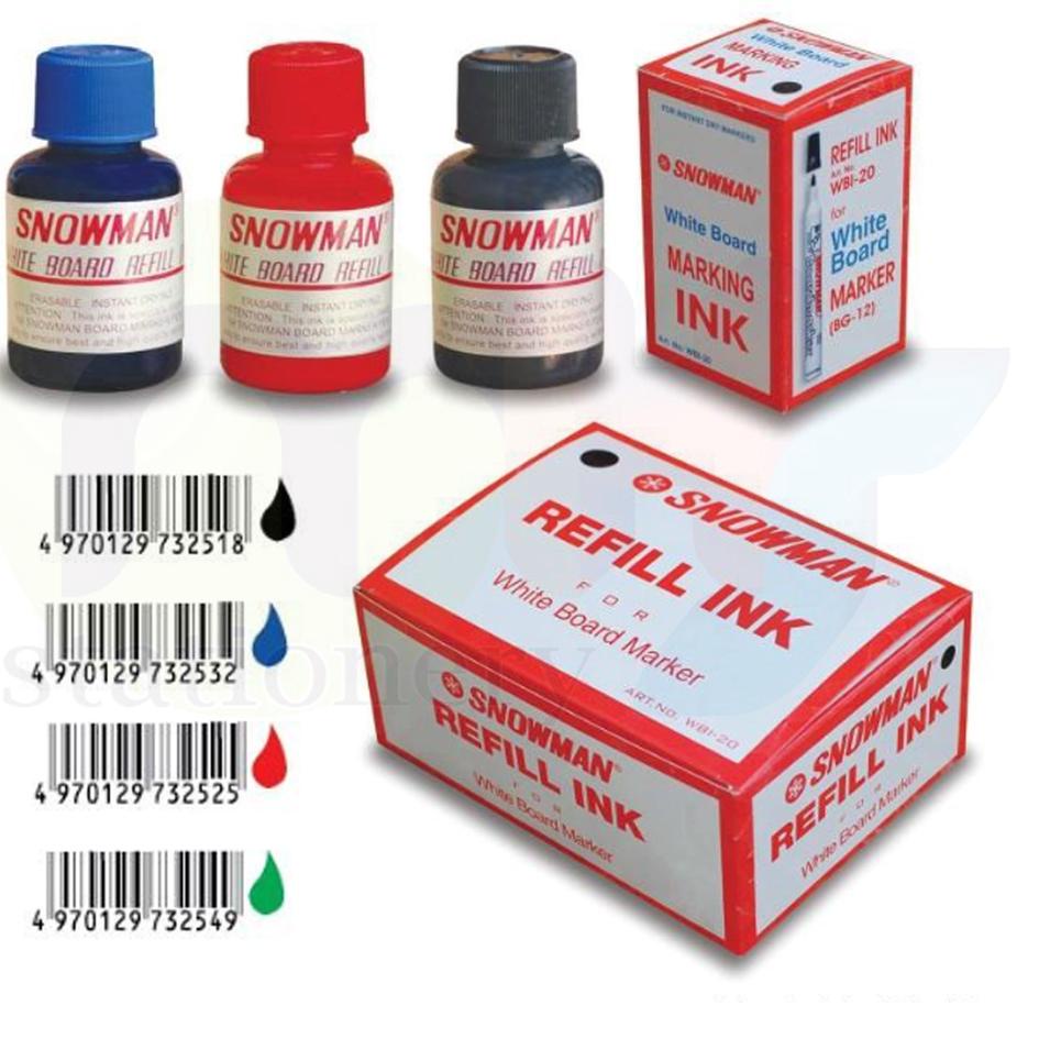 

W86 Tinta Spidol Whiteboard Snowman WBI-20 / A-WBI-20 GRATIS ONGKIR ♫