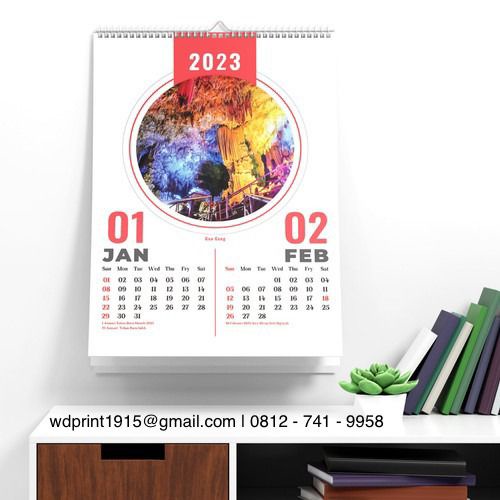 

WDPrint Kalender Dinding 2023 Calender Custom 6 Lembar
