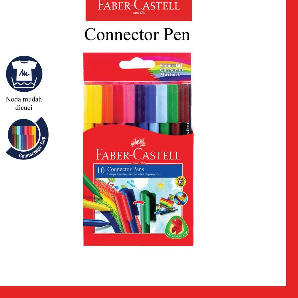 

Produk Termurah Spidol Warna Konektor Pen Faber Castell 10 Warna Kemasan Ekonomis bisa untuk souvenir ulang tahun