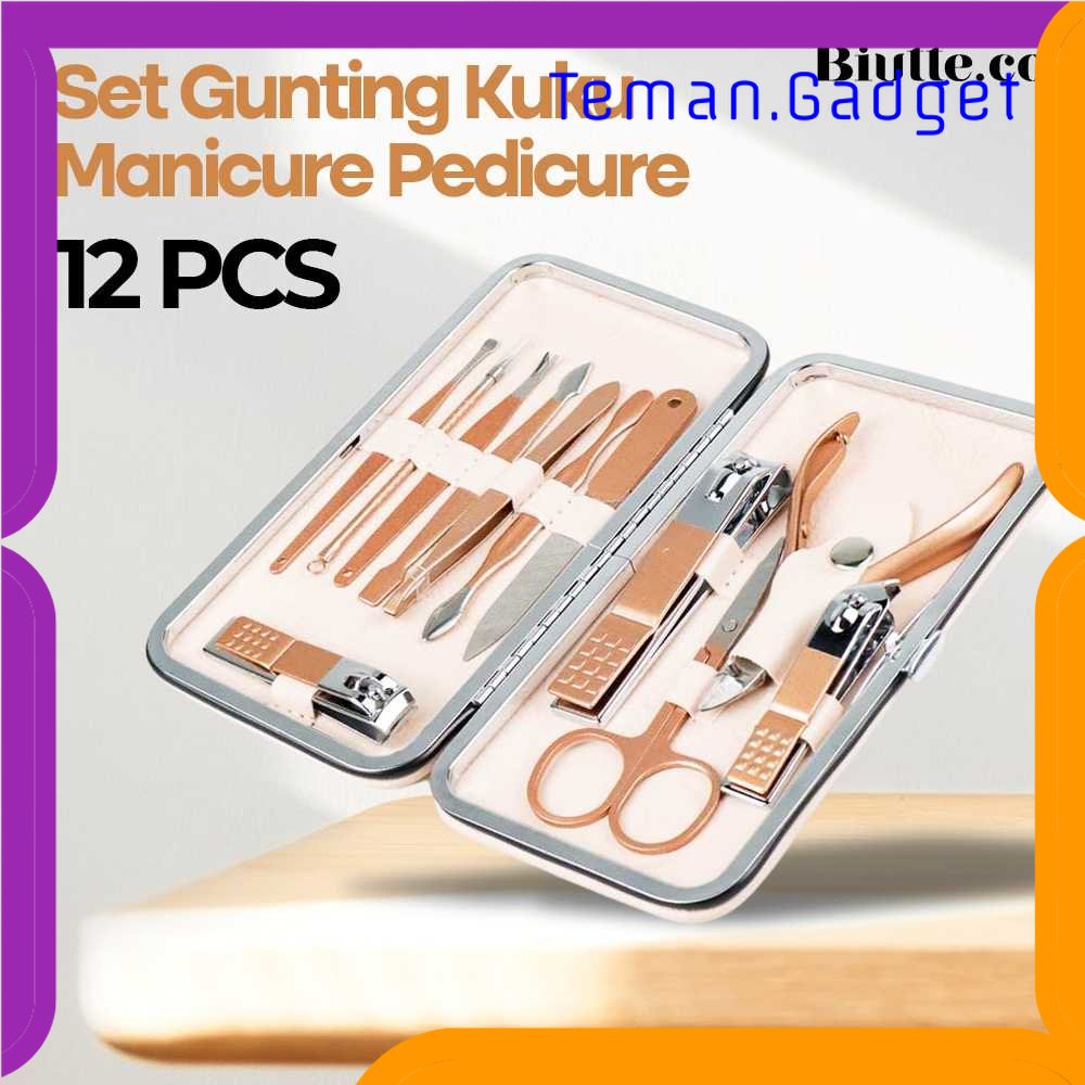 TG - PRW Gunting Kuku Nail Art Set Manicure Pedicure 12 PCS - CT02