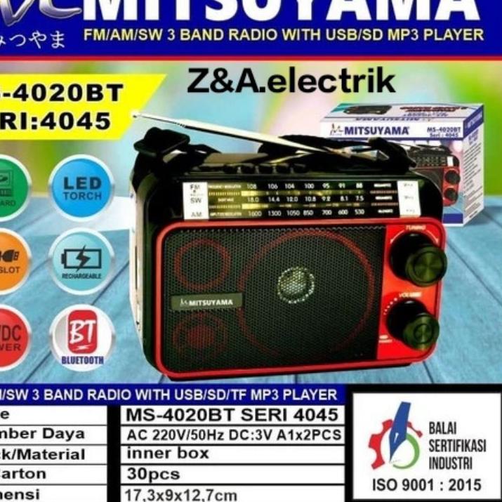 ✪ Radio/Speaker Bluetooth MS-SERI 4045 usb memory MITSUYAMA ➥