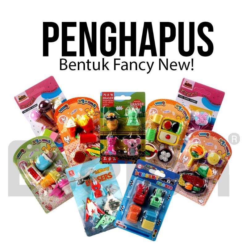 penghapus bentuk fancy new / penghapus kekinian