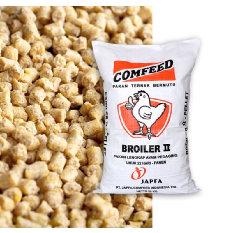 Pakan Ayam Broiler Grower GF 512 Japfa Comfeed Repack 1 Kg