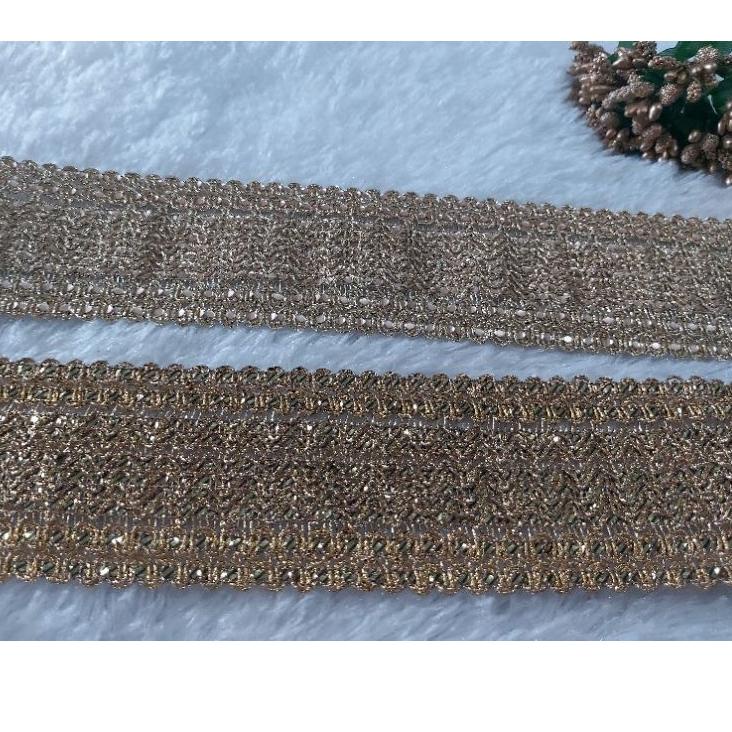 5.5 COD renda india benang emas zig zag