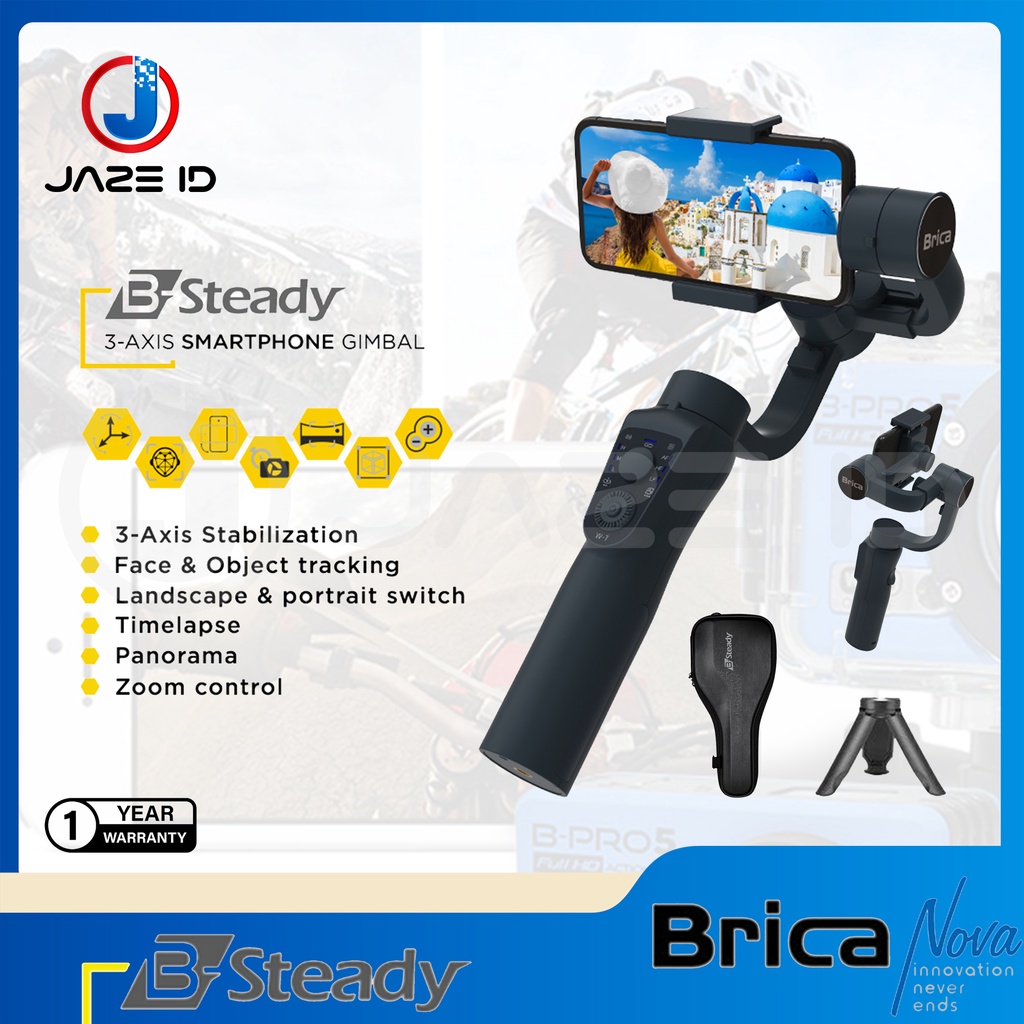 Brica B Steady 3 Axis Holder Smartphone HP Gimbal