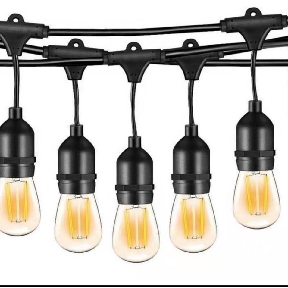 Baru Viral Kabel fiting lampu cafe gantung 10m 10 m dekorasi outdoor fitting