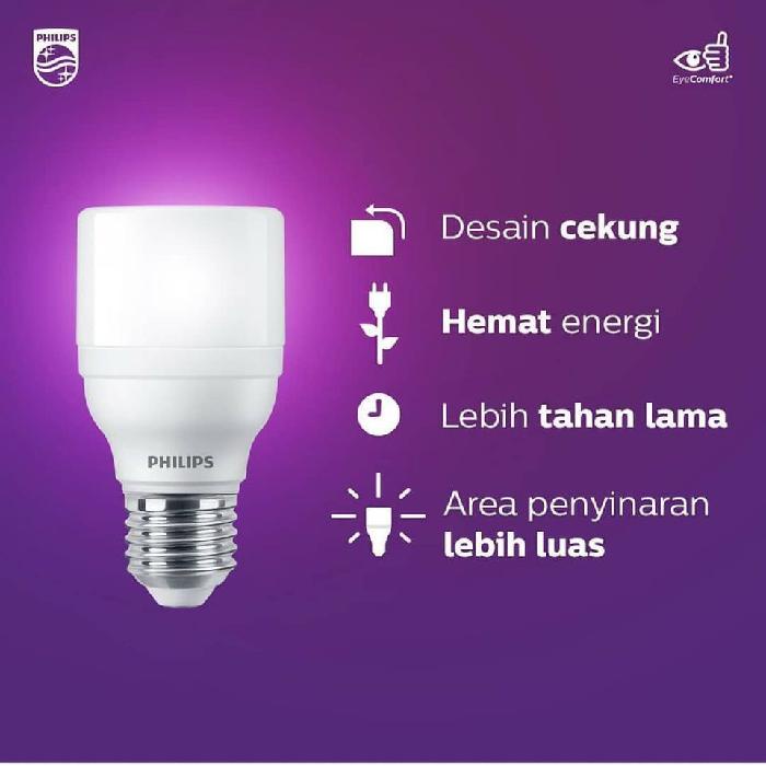 Philips Lampu LED Bright 9W, 11W, 13W, 17W, 20W 6500K / Putih / Cool Day Light